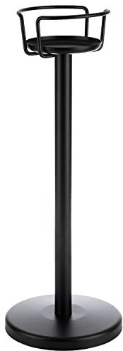 Buddy´s Bar Support pour refroidisseur à vin/seau à champagne, support de qualité supérieure en métal/zinc moulé sous pression, diamètre supérieur : 15 cm et extérieur : 19,5 cm, diamètre du pied :