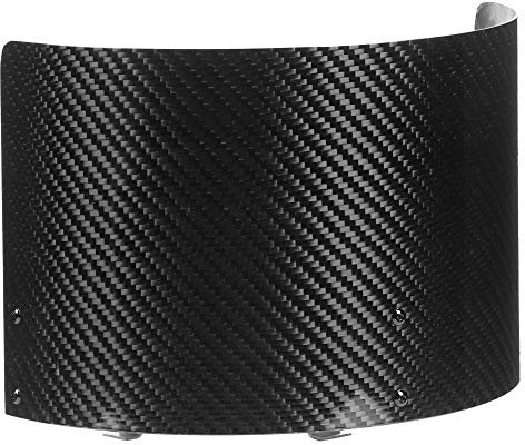 Filtro Aria per Auto in Fibra di Carbonio Scudo Termico Coperchio Cono di Aspirazione in Fibra di Carbonio Parti Modificate per Auto Universali (fibra di carbonio brillante)
