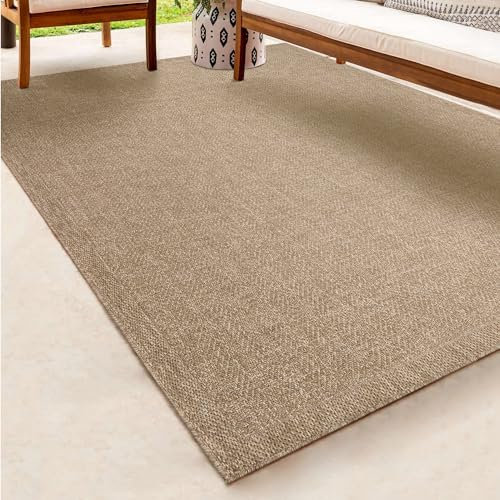 the carpet Kansas - robuster In- und Outdoor Teppich im natürlichen Jute-Look, wetterfest, geeignet für Terrasse und Garten, ca. 120 x 170 cm