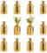 NUPTIO Petits Vase Verre pour Fleurs: Ensemble de 12 Vases À Bourgeons Verre Doré pour Centres de Table de Mariage Noël et d'anniversaire Décoration de la Salle À Manger et du Salon