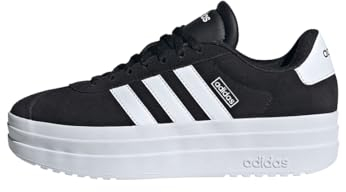 adidas VL Court Bold Shoes, Scarpe Donna, Core Black/Cloud White/Cloud White, 38 2/3 EU