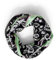 CECIL Damen B572440 Loop Schal mit Print, Black, A