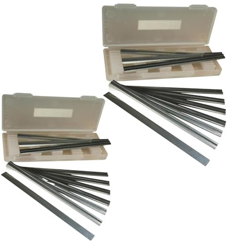 82mm Reversible Planer Blades Replacement for Black & Decker, Bosch, DeWalt and Elu planers (High Speed Steel (HSS), 20 Blades)