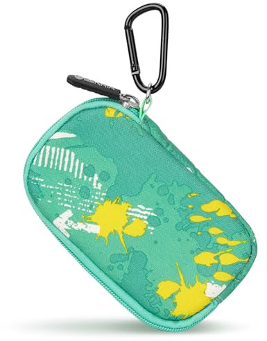 Geekria Shield Sports Earbuds Pouch Protective Case, In-Ear Headphones Travel Bag Compatible with Sony Walkman, Bose SoundSport, JBL EnduranceRUN, Plantronics, Sephia (Camouflage Green)