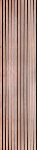 Fuse Acoustic Wooden Wall Panel in Brushed Copper, 240cm x 60cm