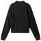 PrinStory Women's Cropped Mock Neck Jumper Long Sleeve Sweater Ribbed Knit Pullover Sweater Jumper (Black, S)