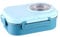 Geniusaur Stainless Steel Lunch Box for Adults and Kids I Leak Proof I 1000ml/35.19z Bento Box I 2 Compartments I School Work, Food Storage, Meal Prep, Microwave and Dishwasher Safe (Sky Blue)