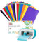 UCEC Permanent Vinyl Sheets for Cricut Joy, 16 Pack Self Adhesive Vinyl 14 x 30.5 cm - 16 Assorted Colors Adhesive Vinyl for Cricut Machine, Ideal for Party Decoration, Deco Sticker, DIY Mug