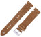 WMAMBZNDHP Bracelets de montre en cuir suédé faits à la main for hommes femmes 18mm 20mm bracelets de montre en cuir multicolores en daim adaptés for Samsung Fit for Galaxy Watch 42mm(Orange,20mm)