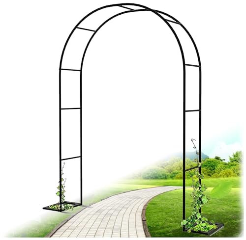 Gartenbogen, Pergolen aus Metall für Clematis, Kletterstütze, wetterfestes Spalier für Rosen, Hochzeiten, Bögen und Laube