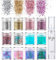 Body Glitter 12 Botellas, Cara Purpurina Maquillaje Festival Accesorios Con Pegamento