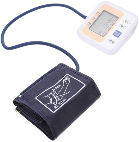 Oberarm Blutdruckmessgerät Digital, Gold, Abs, 1 Satz | 2×120 Speichergruppen, Puls und Druckmessung, 4×aaa Batterien nicht Enthalten
