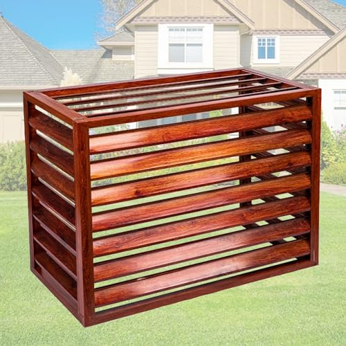 CCKUYT Couverture en Aluminium pour climatiseur et Pompe à Chaleur, clôture pour Poubelle, clôture pour équipement de Piscine, clôture pour climatiseur extérieur, écran de confidentialité, Sui