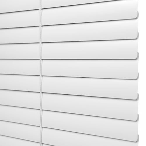 Mattes Weiß Aluminium Jalousie Verdunkelungsrollo Fensterrollo Rollo Seitenzugrollo Plissee Schalusie Fenster Jalousien Sonnenschutzrollos Für Haus/küche/büro,Individuell Gestaltbar (110×130cm)
