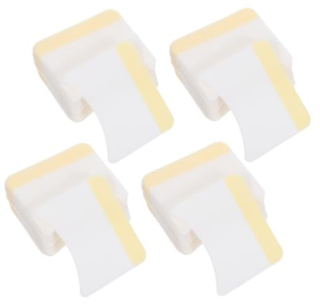 SOESFOUFU Bogenförmige Wimperncreme Entferner Pads 160 Stück Kompakte Größen Kosmetikreinigungspads für Zuhause und Reisen