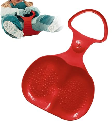 Tabla de trineo de nieve, trineo de nieve, trineo Bob con asa, deslizador para familias, niños, adultos, adolescentes, visitantes, vacaciones escolares, jardín, resort