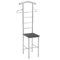 CARO-Möbel Herrendiener Stummer Diener Kleiderständer JIVO, in schwarz,121 cm, Garderobe mit Hosenbügel
