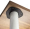 4er Set SO-TECH® Tischbeine/Höhe 870 mm/Höhenverstellbar/Ø 60 mm/WEIß/Tragkraft bis 75Kg je Fuß/Schreibtischbeine Möbelbeine Tischfüße