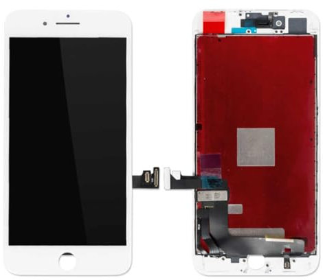 Standard Display Einheit, komplett kompatibel für iPhone 8, Farbe:Weiss