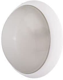 L'ebenoid - Hublot fluo 9W + 9W Ø 300mm blanc verre opale avec lampes 4000K 2G7 et ballasts elec CL2 IK10 IP44 OPTION EBENOID 078375