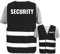 Hochwertige Warnweste mit Leuchtstreifen * Bedruckt mit: Security * Farbe + Größe: Schwarz (XL/XXL) * Thema Sicherheit und Team * Farbiger oder Reflektierender Druck