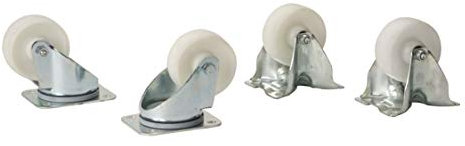 White Fire 3165114 Roues pour Barbecue