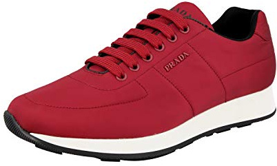 Prada Herren Rot Nylon Sneaker 4E3355 43 EU/UK 9