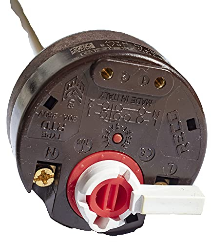 RECO - Termostato 7492RTDL Universal Varilla con pulgar 250 V 20 A Tipo RTD fusible de sobrecalentamiento