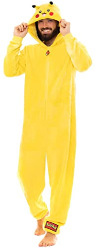 Pokemon Mens Onesie Pikachu Yellow X-Large