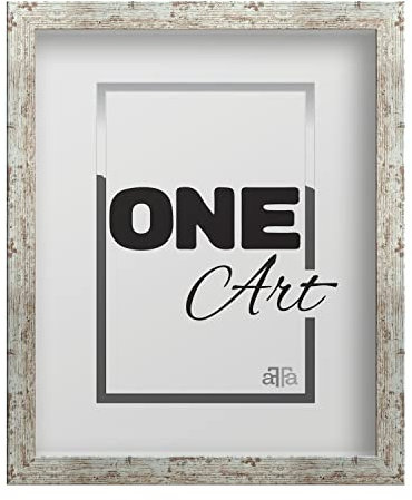 aFFa frames, Hekla, Cadre photo MDF, facile à nettoyer, rectangle, avec façade en verre acrylique, pin blanchi, 50x70 cm