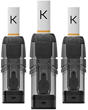 KIWI Pen, cartucho, accesorios para el e-cigarrillo, 1,8 ml, paquete de 3, sin nicotina (Soft Black)