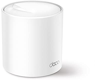 TP-Link Deco X60(1-pack) Nuova Versione AX5400Mbps Mesh Router Wi-Fi 6, Router e Ripetitore, 160MHz, Ideale Per Case Grandi, Compatibile con Amazon Alexa, 2 Porte Gigabit