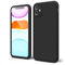 oakxco for iPhone 11 Phone Case Liquid Silicone, Cute Thin Slim Soft Rubber TPU Plain Smooth Gel Cover for Women Girl Aesthetic Design, Matte Solid Protective & Shockproof Bumper Grip, Black