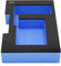 APTEX Schaumeinlage passend für Bosch Ladegerät GAL 12V-40 für halbe L-Boxx 102 G4, 136 G4, LB4 Blau-schwarz