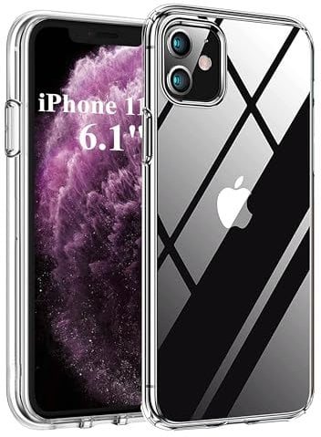 MAXIMUM RANGE E-SELLERS Transparent Case Compatible with iPhone 11, Crystal Clear Anti-Yellow Case, Slim Soft TPU Silicone Shockproof Cover, Anti-Scratch iphone 11 Phone Case - 6.1 inch