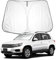 BIXUAN Parasol compatible con VW Tiguan 1 2007 – 2015 parabrisas para el parabrisas delantero del coche cubierta cortavientos para parabrisas delantero bloqueado UV cubierta plegable