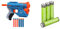 Nerf Elite 2.0 Volt SD-1 Blaster – 6 Nerf Darts, Ziel-Lichtstrahl, 2-Dart Aufbewahrung, 2 Tactical Rail Steckschienen & Amazon Basics AAA-Batterien, wiederaufladbar, vorgeladen, 4 Stück