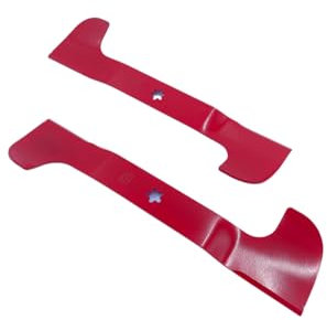 Juego de cuchillos para cortacésped, cuchillo de ala High Lift, 97 cm de ancho de corte, cuchillas de repuesto compatibles con Husqvarna, Jonsered, McCulloch, Partner – 5 estrellas izquierda y 6