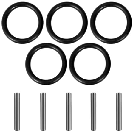 LICQIC Lot de 10 pièces de rechange (5 broches + 5 joints toriques), bague d'impact de 4 mm et goupilles à douille 3 x 25 mm pour échafaudeurs à douille à impact, nettoyeur haute pression, 5 paires