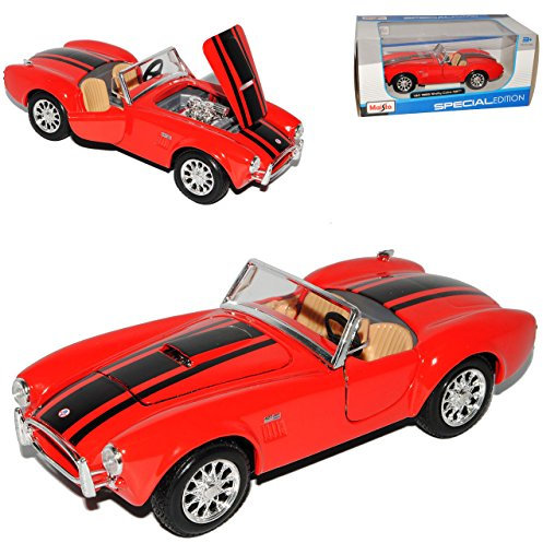 Generisch Shelby Cobra 427 1965 Rot 1962-1968 1/24 Modell Auto