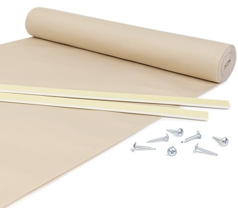 Giuri Tessuti - Fasce in TESSUTO Outdoor per copertura ad onda di Pergola e Gazebo - Telo ombreggiante da esterno (AVANA, 45x450cm)