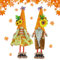 2 Stück Herbst Deko Wichtel Figuren, Plüschpuppen Herbst, Zwerg Figuren Erntedankwichtel, Puppe Plüsch, Zwerge Figuren Gesichtslose, für Haus, Garten, Tisch Dekoration (2 Stück)