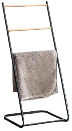 DKRAHRJJ Porte-Serviettes Autoportant, Porte-Serviettes En Métal À 3Ux, Porte-Serviettes Sur Pied, Pour Salle Den Intérieure Et Extérieure, Piscine, Chambre À Coucher, Piscine/Black