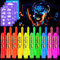 UZSUZZ Peinture Fluorescents UV, 10 Crayons Kit De Peinture UV Néon Pour Le Visage Et Le Corps, Lavables Non Toxiques Peinture pour le Visage, pour Halloween, Noël, Carnaval, Soirées à Thème
