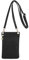 Energather Small Phone Bag, Soft PU Leather Mobile Phone Bags for Women, Mobile Phone Pouch Bag Crossbody Phone Bag (black)