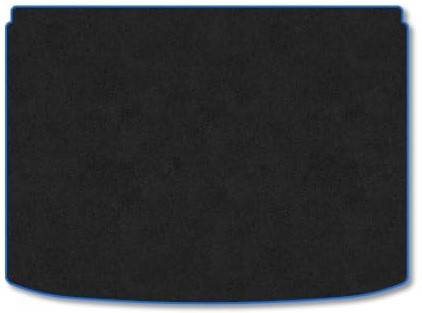 Suzuki Vitara (2015+) Carpet Boot Mat | Blue Edge Trim Tailored Fit Boot Liner Full Coverage Protection Accessories Easy Clean Anti Slip Made in the UK