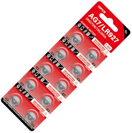 10 batterie a bottone AG7 LR57 LR927 395 SR927W SR57 SR927 V399 D399 GP399 SR927PW SR327W 395/399 Adatto per orologio