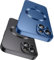 YRAKOZIN Coque Magnétique pour iPhone 15 6,1 Pouces - Compatible avec MagnSafe - Protège-Objectif Intégré - Housse Mince en Silicone Souple au Lustre Métallique - Noir + Bleu