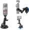 Osmo Pocket 3 Supporto Ventosa Compatibile per Insta360 Supporto per Parabrezza e Cruscotto Dell'auto con Adattatore di Espansione,360°Base a Vuoto Sicura per Registrazioni su Strada Vlogging Viaggi