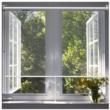 GOCHUSX Tende A Rullo Trasparenti, Tende A Rullo Trasparenti in PVC Impermeabili, Tende Antivento in Plastica per La Decorazione di Sale Ricevimenti, Case E Cucine(115x150cm)